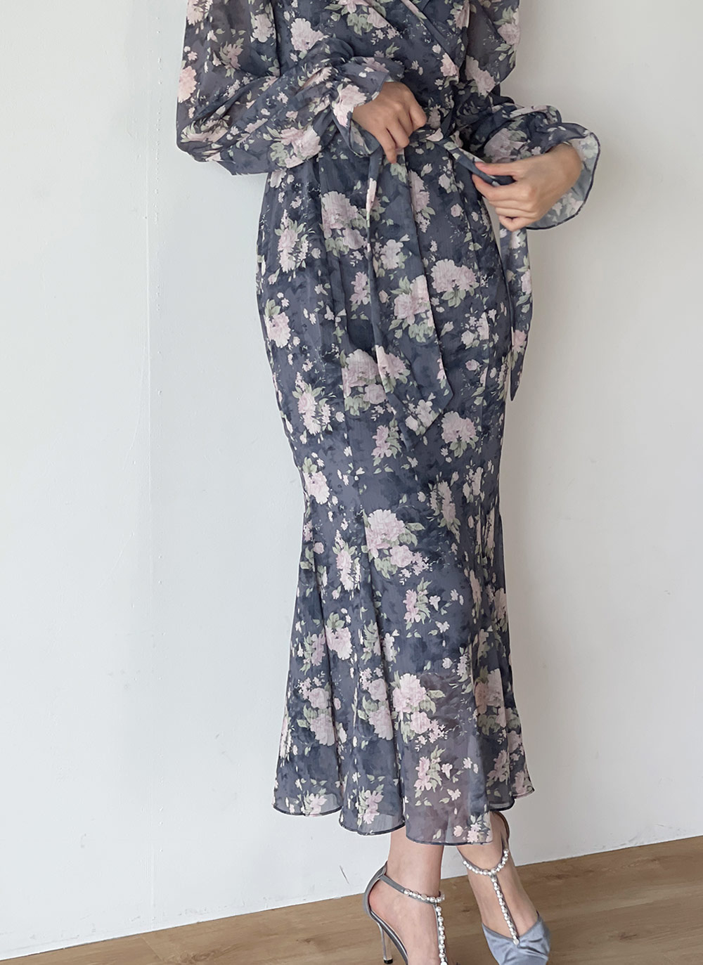 2WAY花柄リボンワンピース | DHOLIC | 詳細画像5