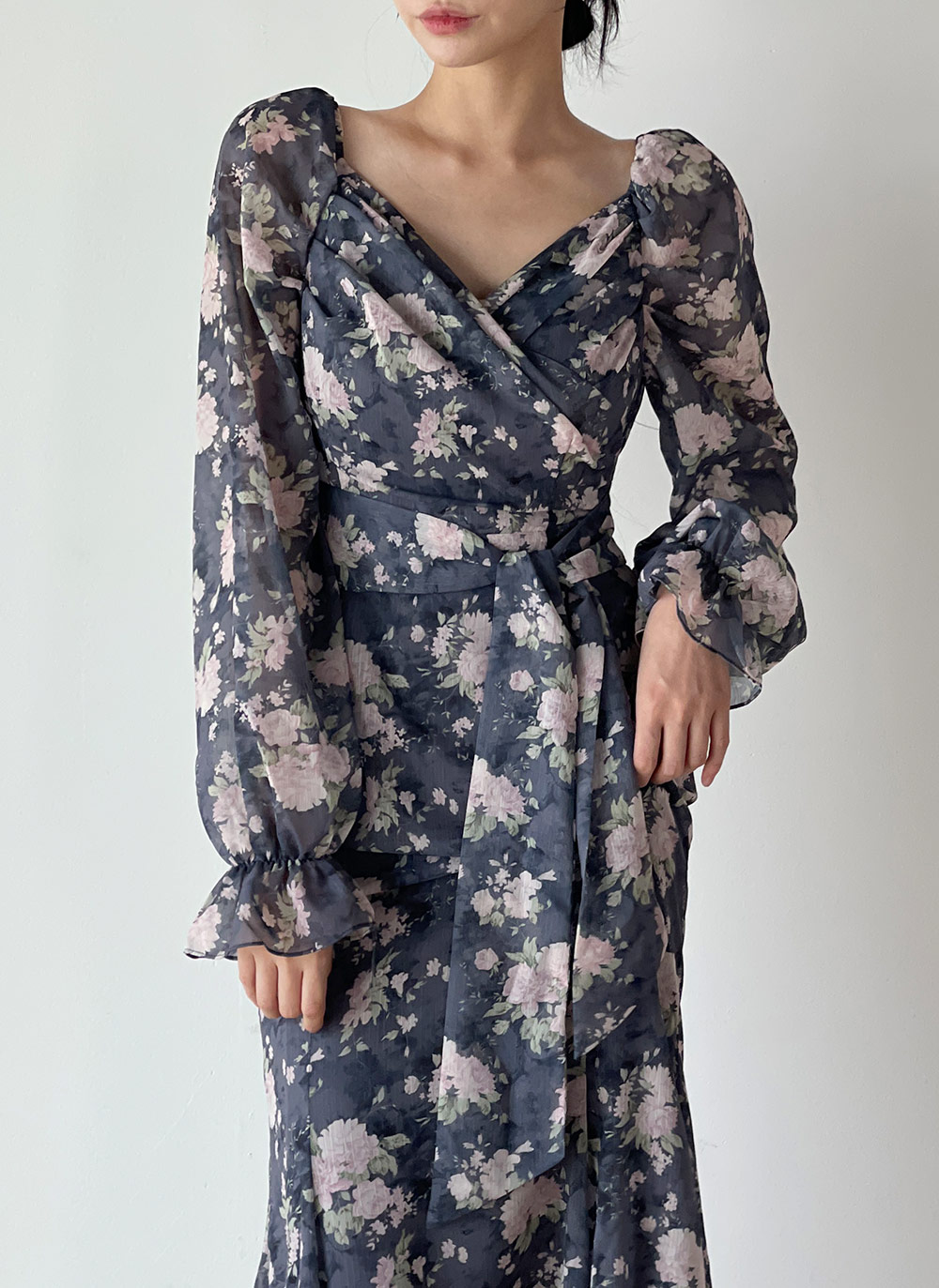 2WAY花柄リボンワンピース | DHOLIC | 詳細画像6