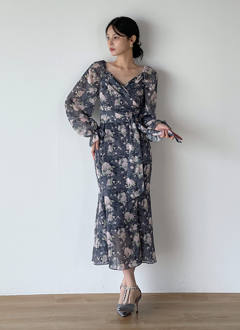 2WAY花柄リボンワンピース | DHOLIC | 詳細画像7