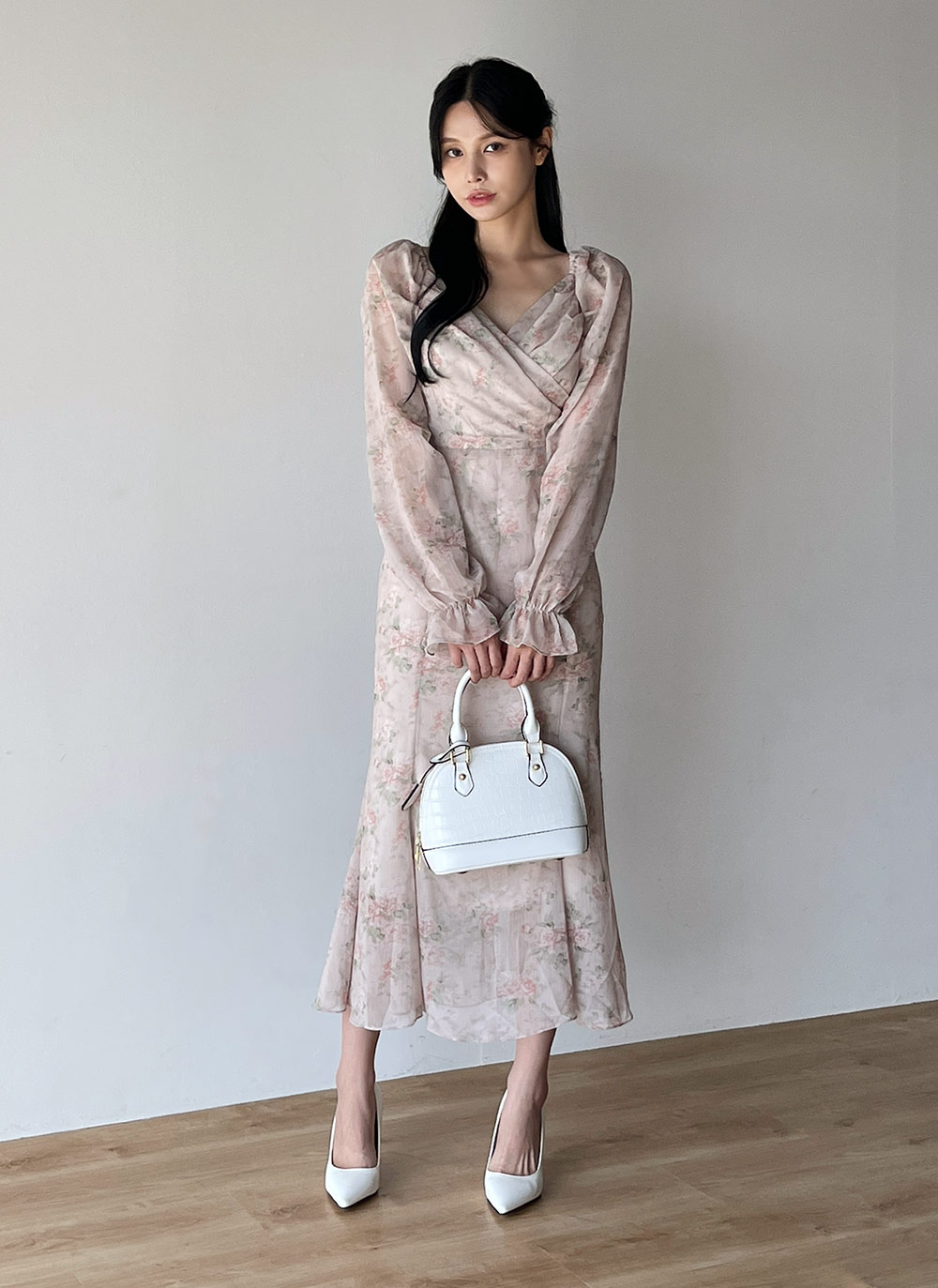 2WAY花柄リボンワンピース | DHOLIC | 詳細画像8