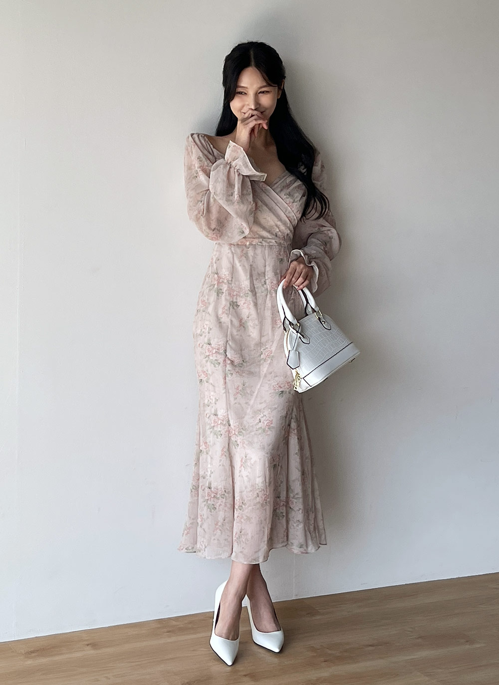 2WAY花柄リボンワンピース | DHOLIC | 詳細画像13