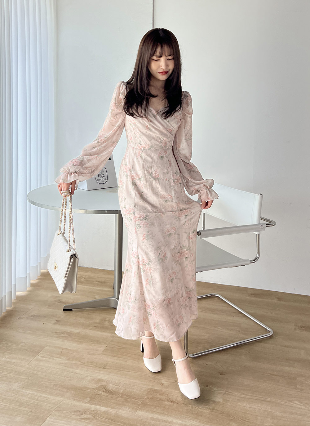 2WAY花柄リボンワンピース | DHOLIC | 詳細画像15