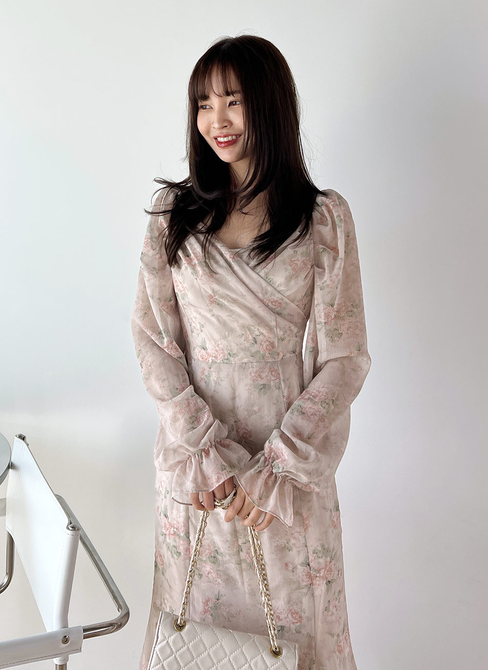 2WAY花柄リボンワンピース | DHOLIC | 詳細画像16