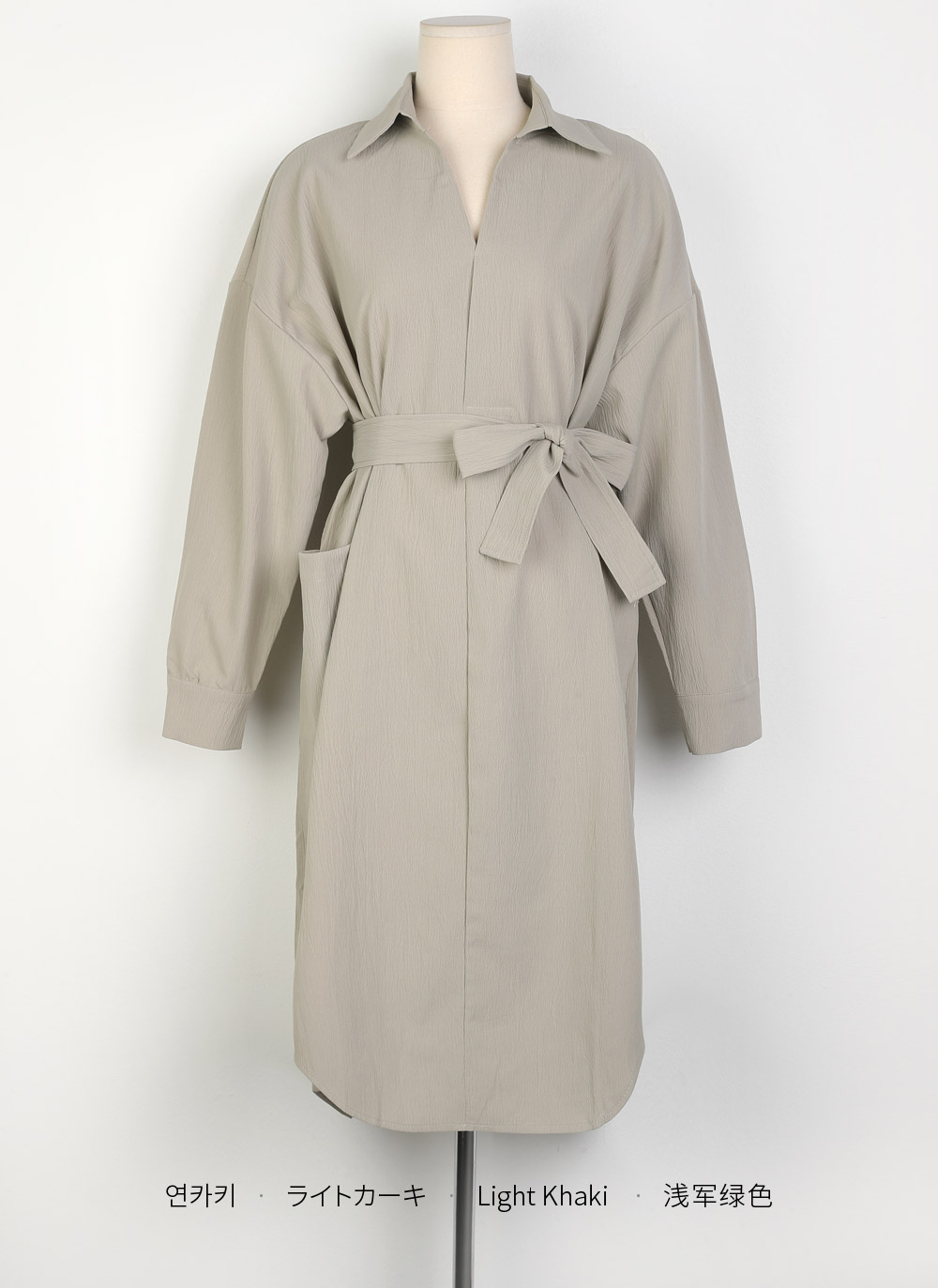 ストラップ付ヨークシャツワンピース | DHOLIC | 詳細画像15