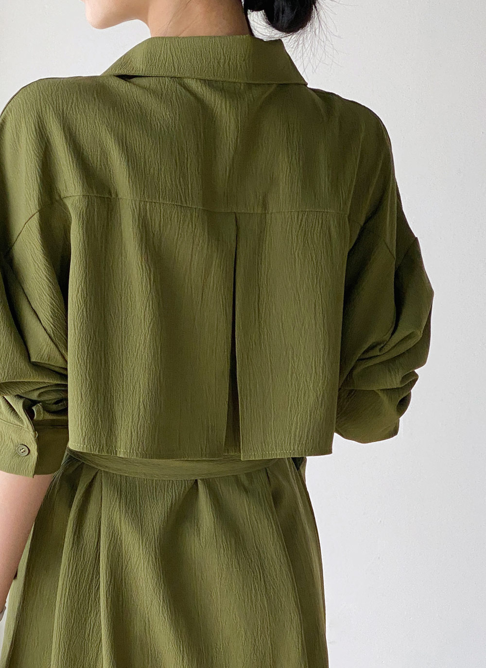 ストラップ付ヨークシャツワンピース | DHOLIC | 詳細画像8