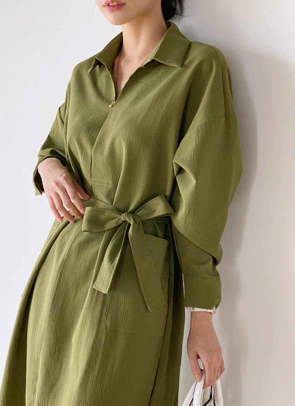 ストラップ付ヨークシャツワンピース | DHOLIC | 詳細画像11