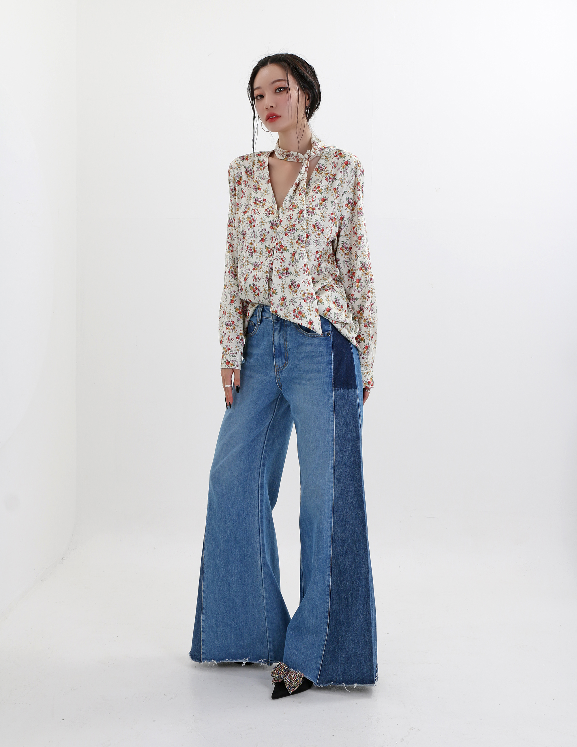 soor ploomデニムショートパンツ4y