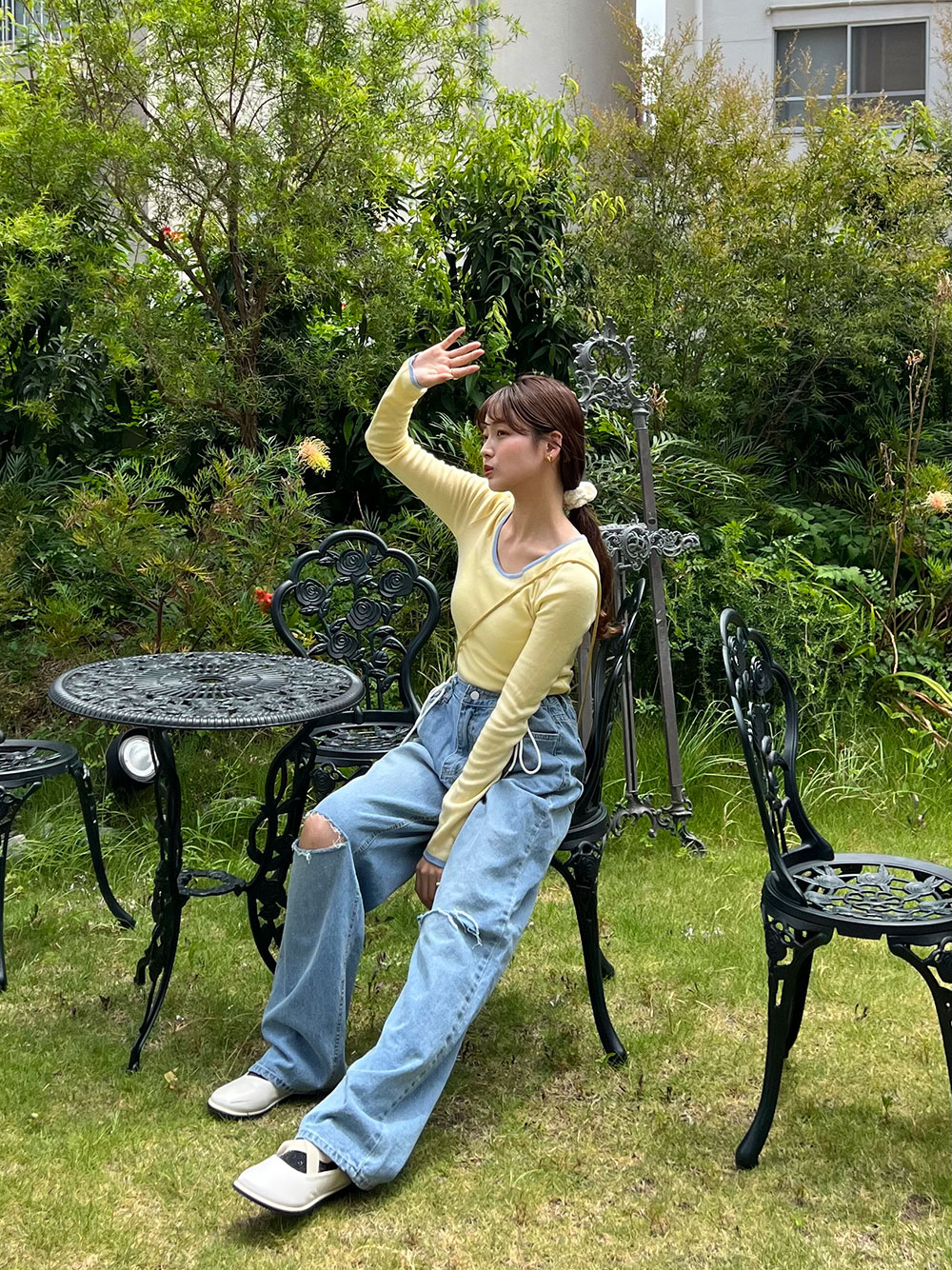 パイピングラウンドネックニット | 詳細画像12