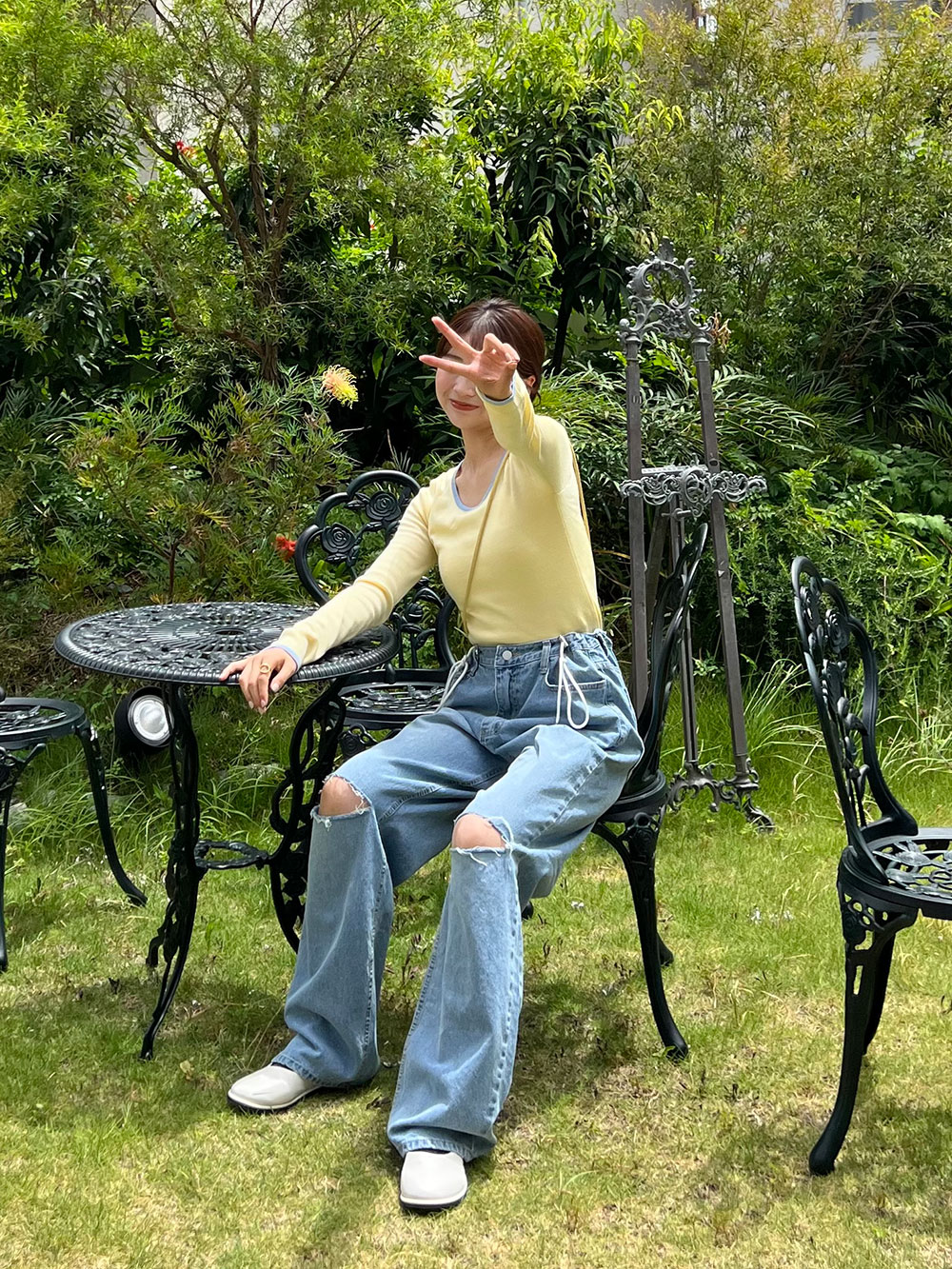 パイピングラウンドネックニット | 詳細画像13