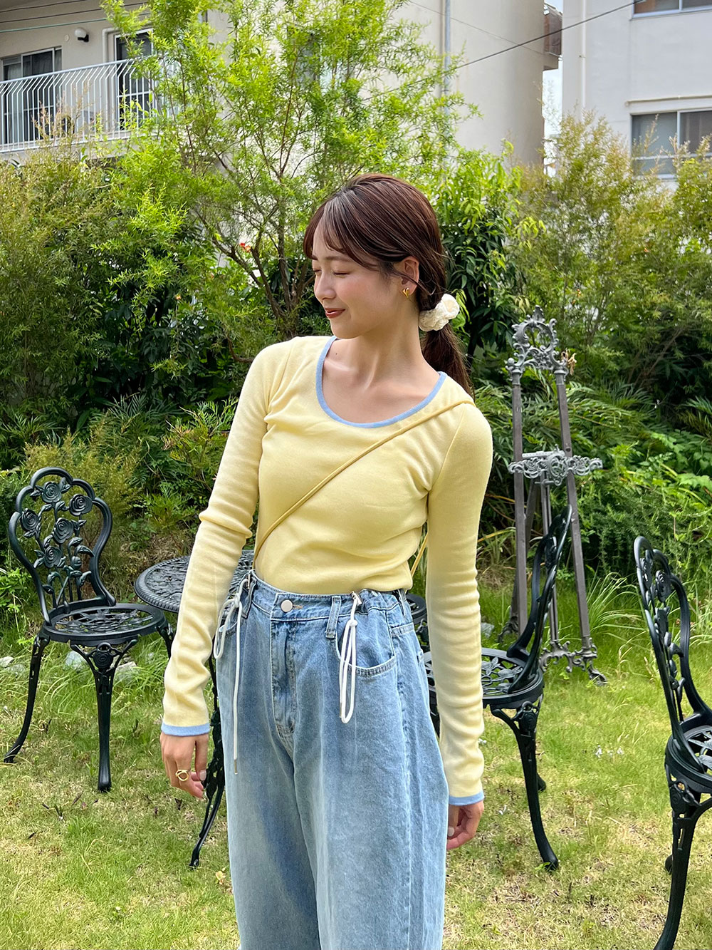 パイピングラウンドネックニット | 詳細画像19