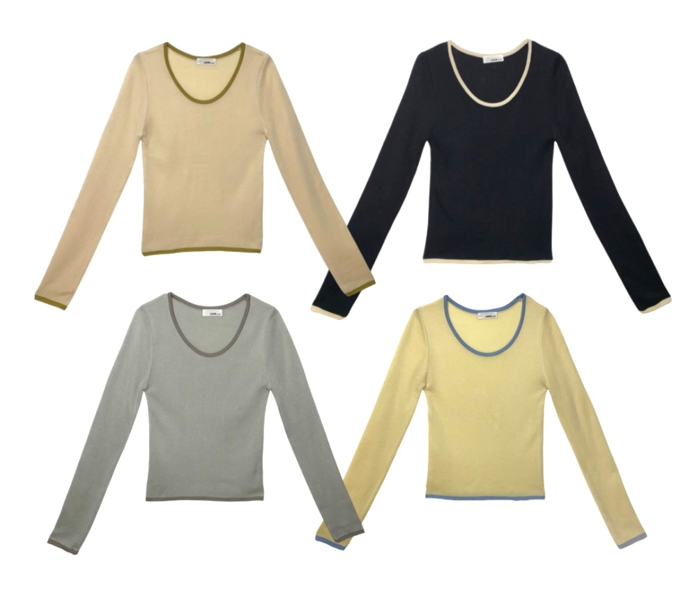 パイピングラウンドネックニット | 詳細画像33