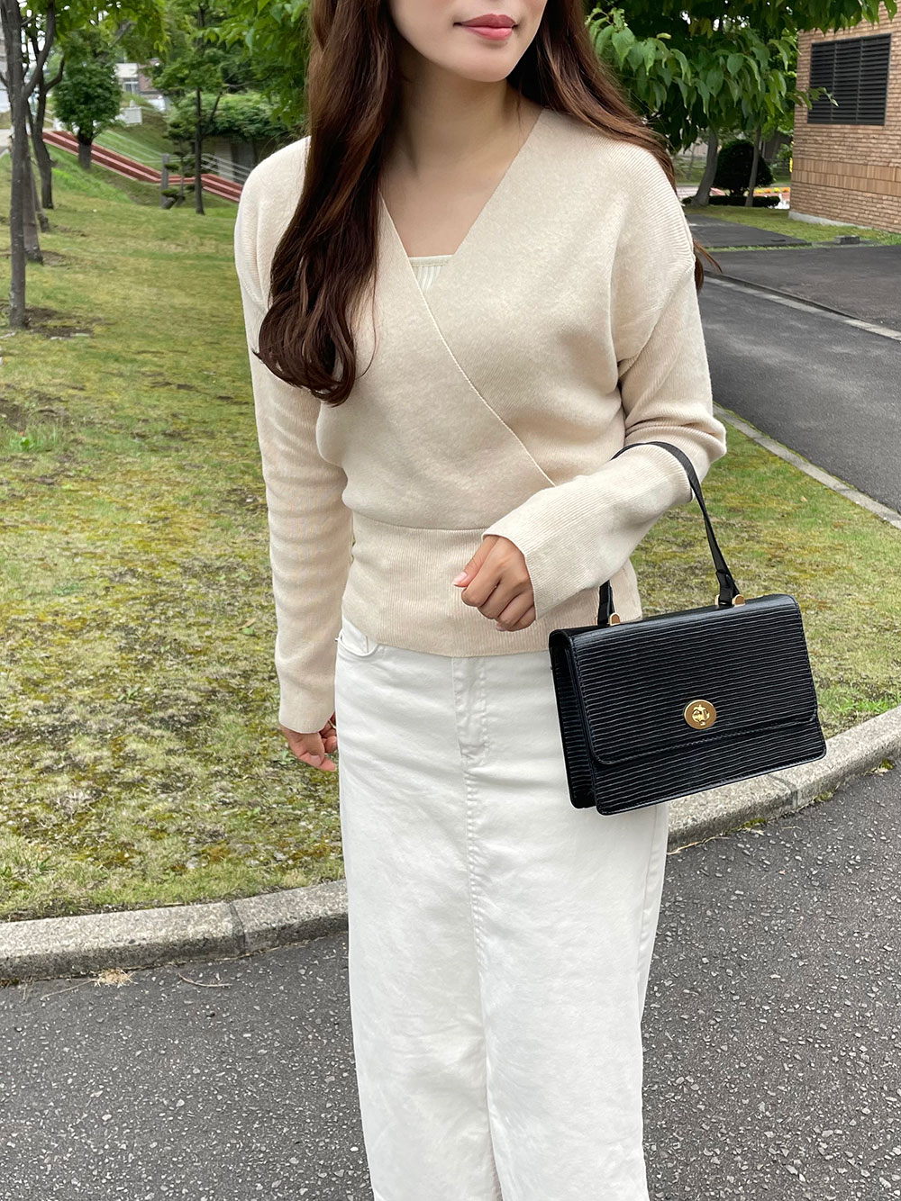 新品✨DVF カシュクールニット Vネックカシュクールニット・全5色 | レディースファッション通販 - DHOLIC
