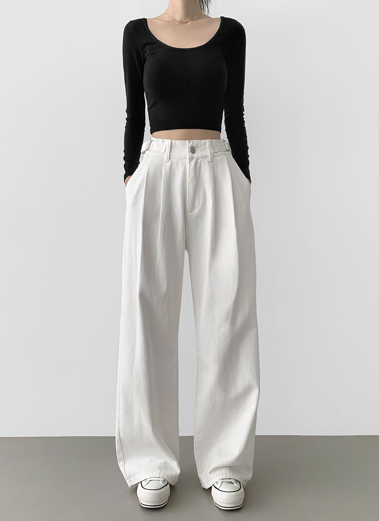 3TYPEハイウエストベルトワイドパンツ | レディースファッション通販