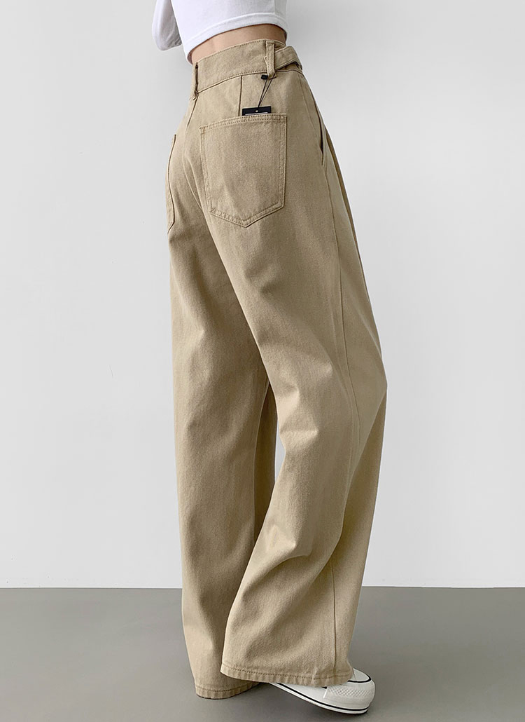 新品 TODAYFUL  ハイウエストベルトパンツ 3TYPEハイウエストベルトワイドパンツ | レディースファッション