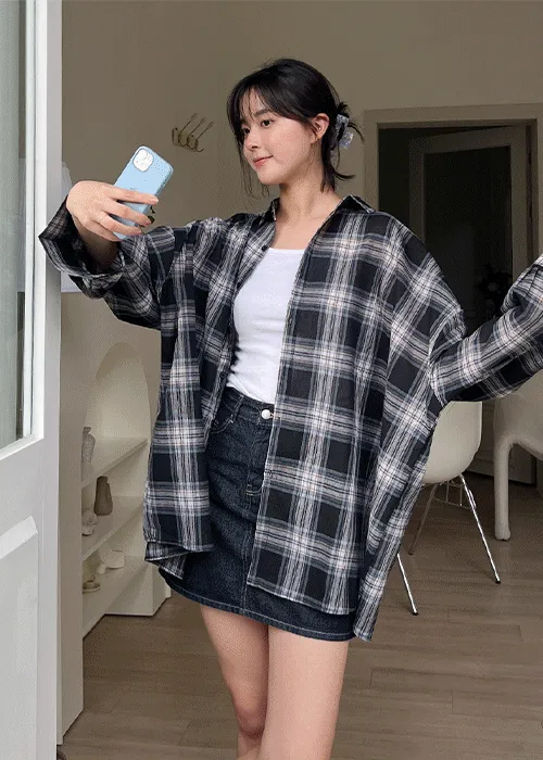 オーバーサイズチェックシャツ | ALL FIT CLOSET | 詳細画像1