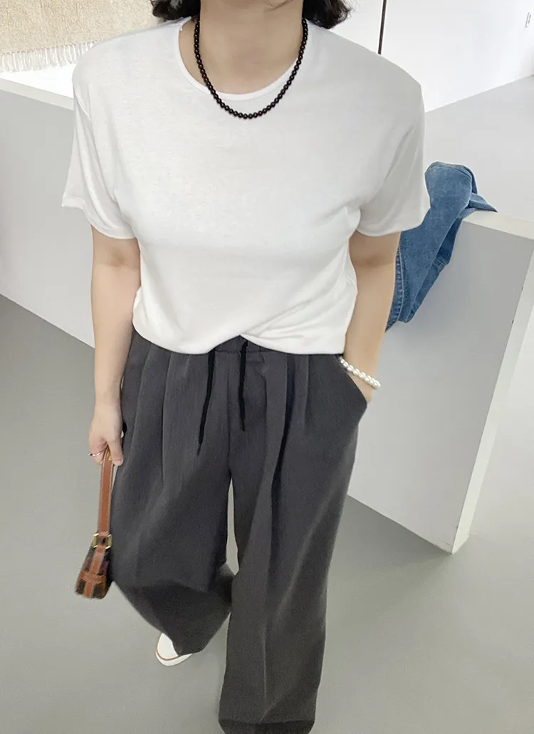 ラウンドソフトタッチ半袖Tシャツ | candyglow | 詳細画像1