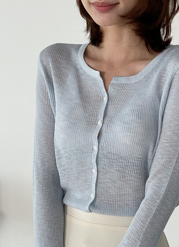 カーディガン dholic - randeboo accent cardigan top キーネックリブスリムカーディガン | レディースファッション通販 - DHOLIC