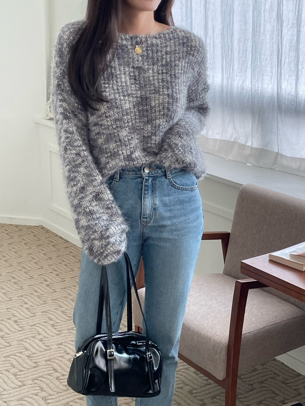 カラーミックスルーズニット | 詳細画像2