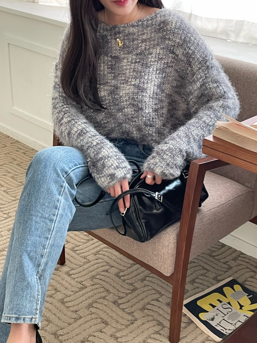 カラーミックスルーズニット | 詳細画像3