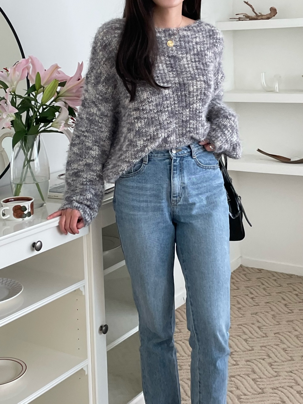 カラーミックスルーズニット | 詳細画像4