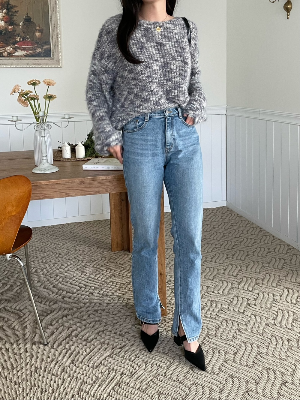 カラーミックスルーズニット | 詳細画像25