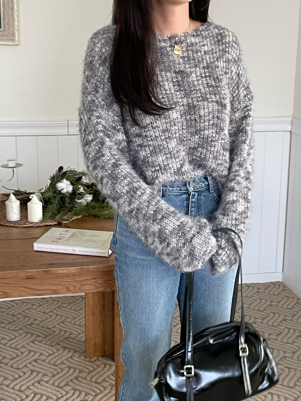 カラーミックスルーズニット | 詳細画像27