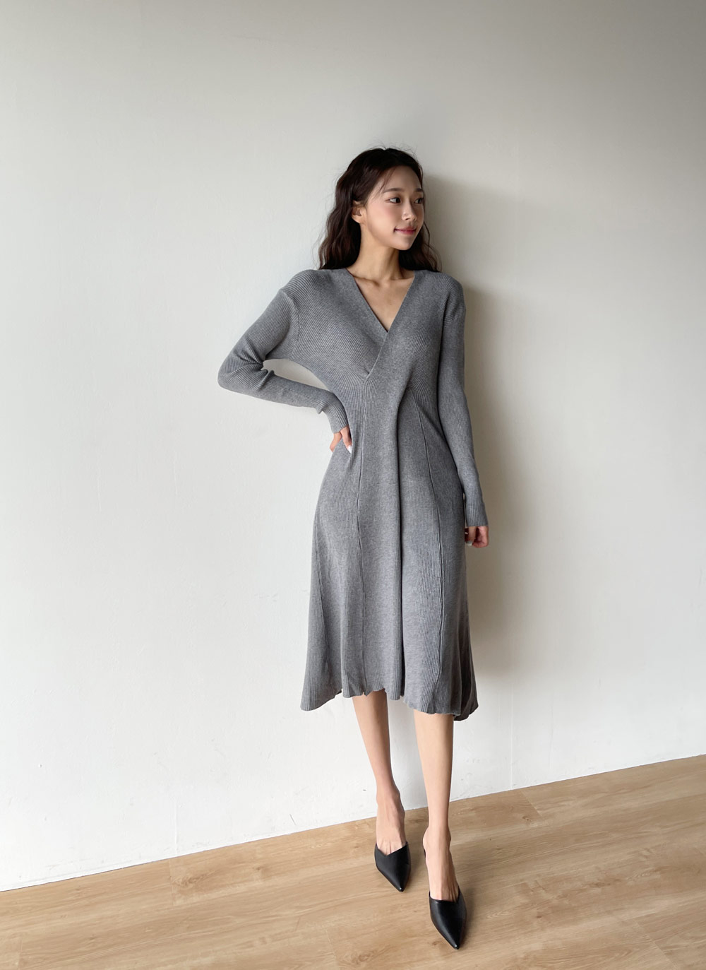 DAMA collection✨タートルネック　ニットワンピース　カシミヤ　長袖 カシミヤニット タートルネック ワンピース 通販 - ディノス