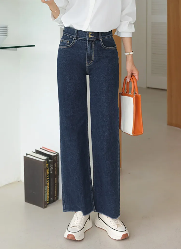 ツーボタンストレッチデニムパンツ | clicknfunny | 詳細画像1