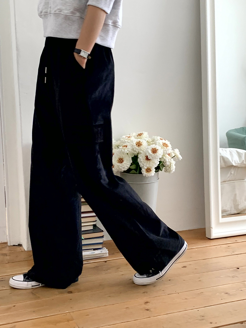 コーデュロイストリングカーゴパンツ | レディースファッション