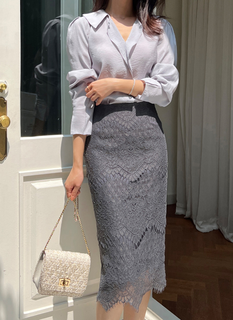 レースストレートスカート | レディースファッション通販 - DHOLIC