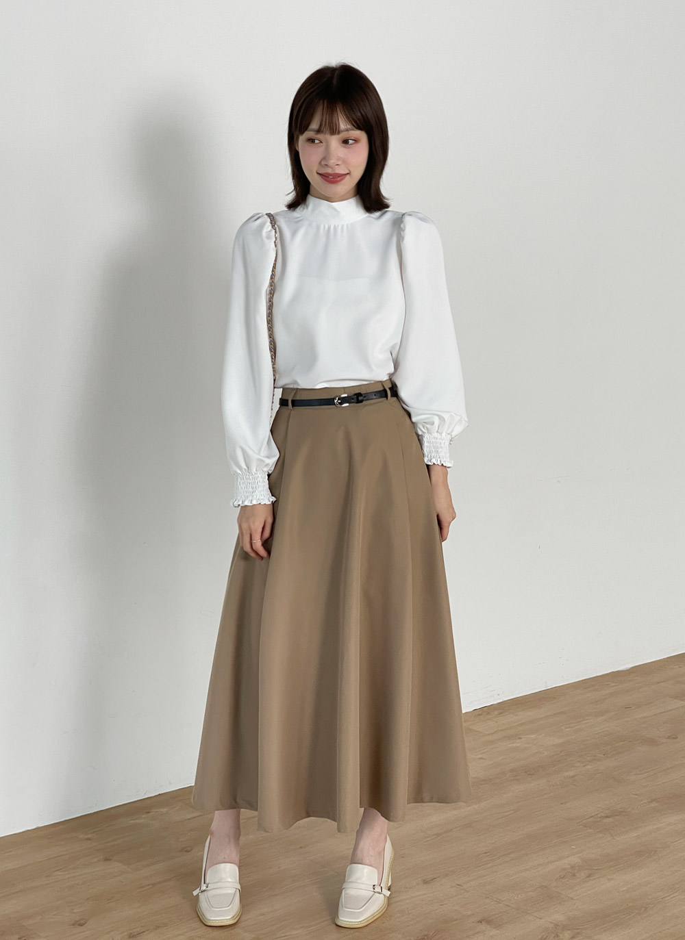 ベルト付Aラインスカート | レディースファッション通販 - DHOLIC
