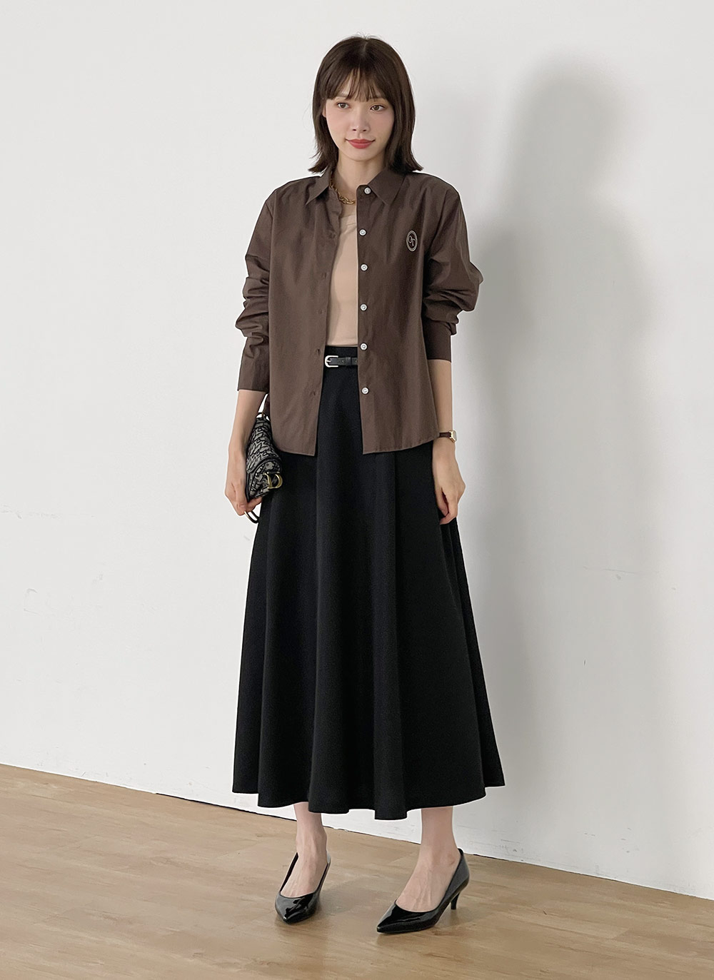 ベルト付Aラインスカート | レディースファッション通販 - DHOLIC