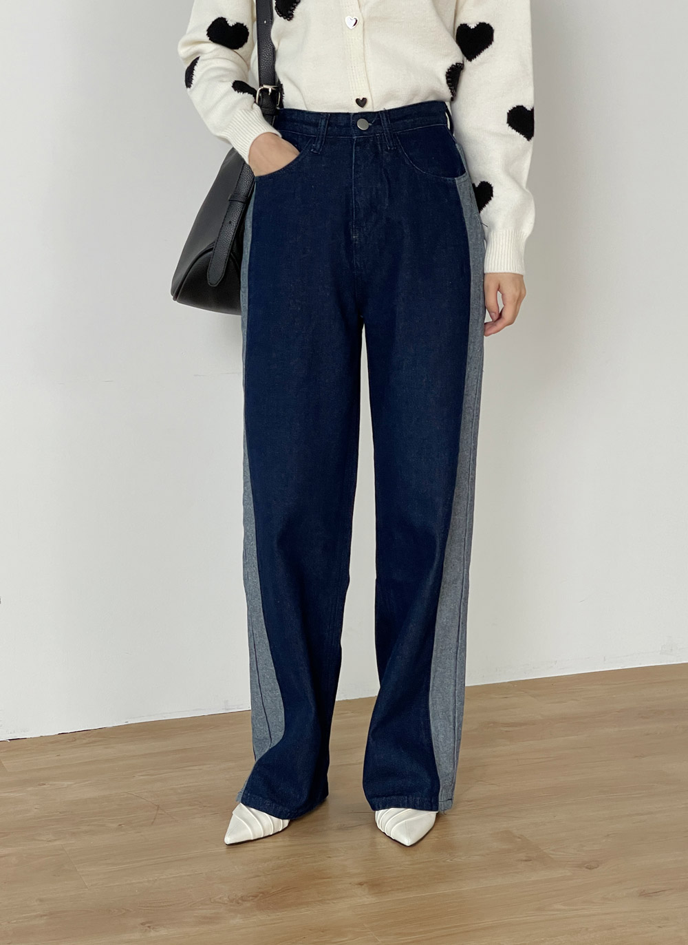 Stradivarius デニム シャツ ロング ワンピース
