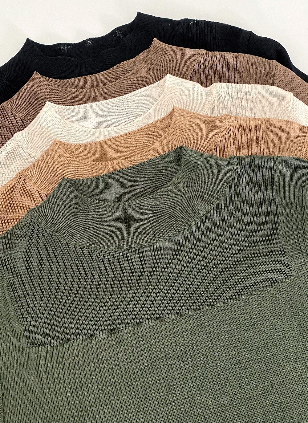 シアーパネルハーフネックニット | DHOLIC | 詳細画像6