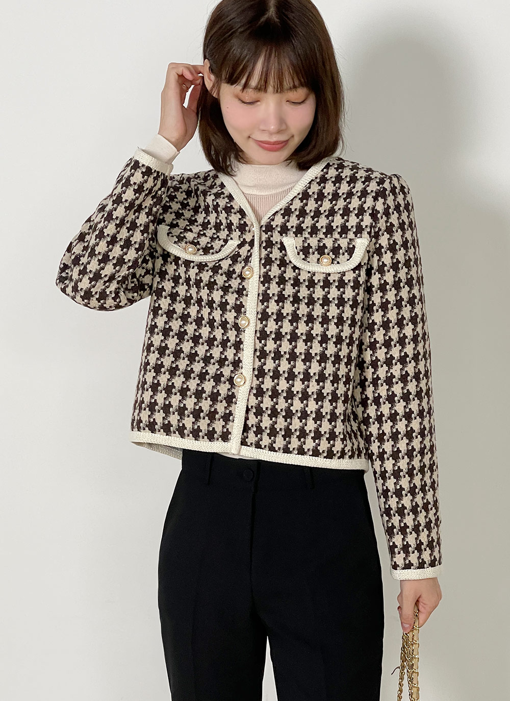 シアーパネルハーフネックニット | DHOLIC | 詳細画像14