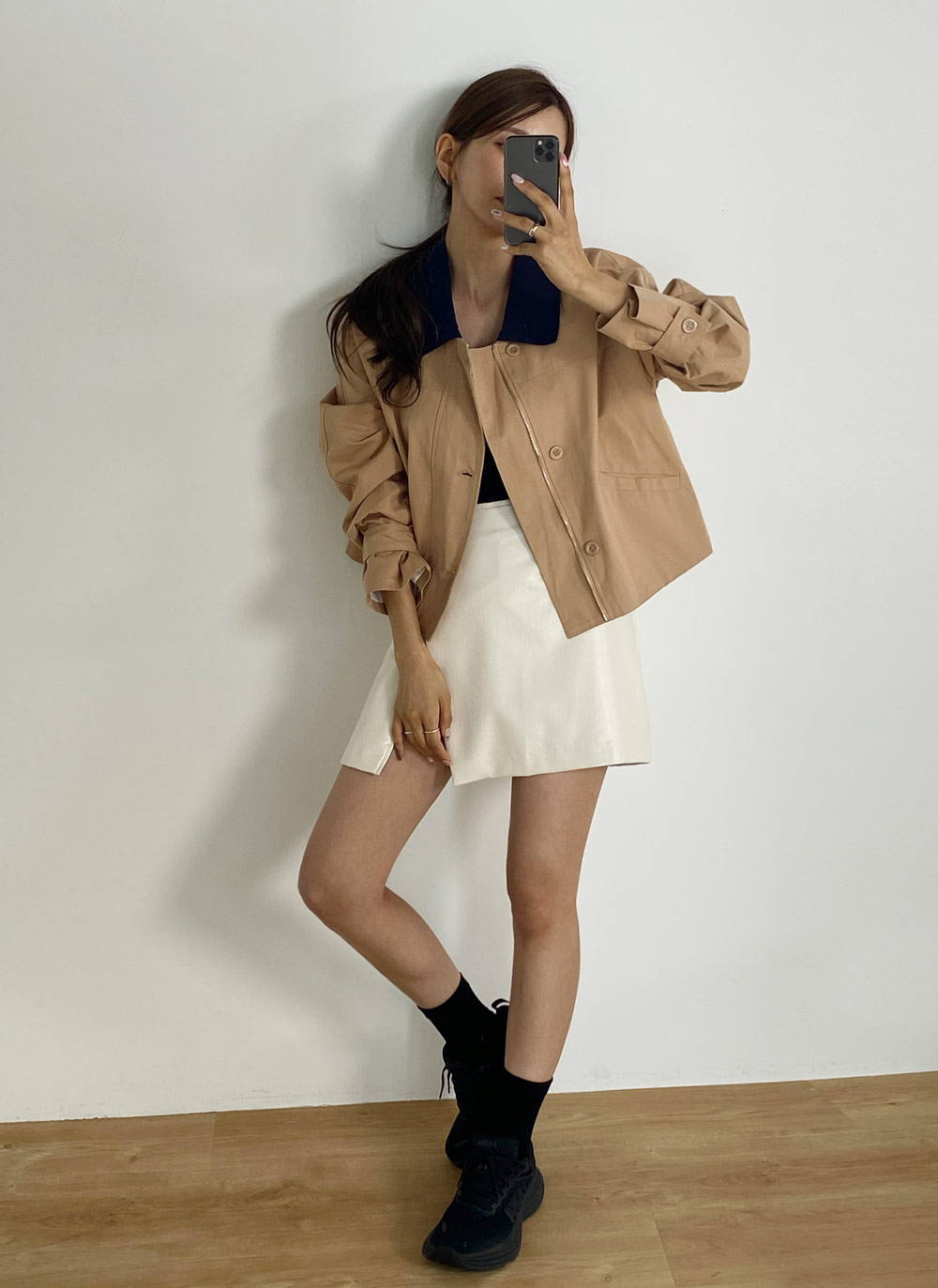 配色カラーショートジャンパー | DHOLIC | 詳細画像2