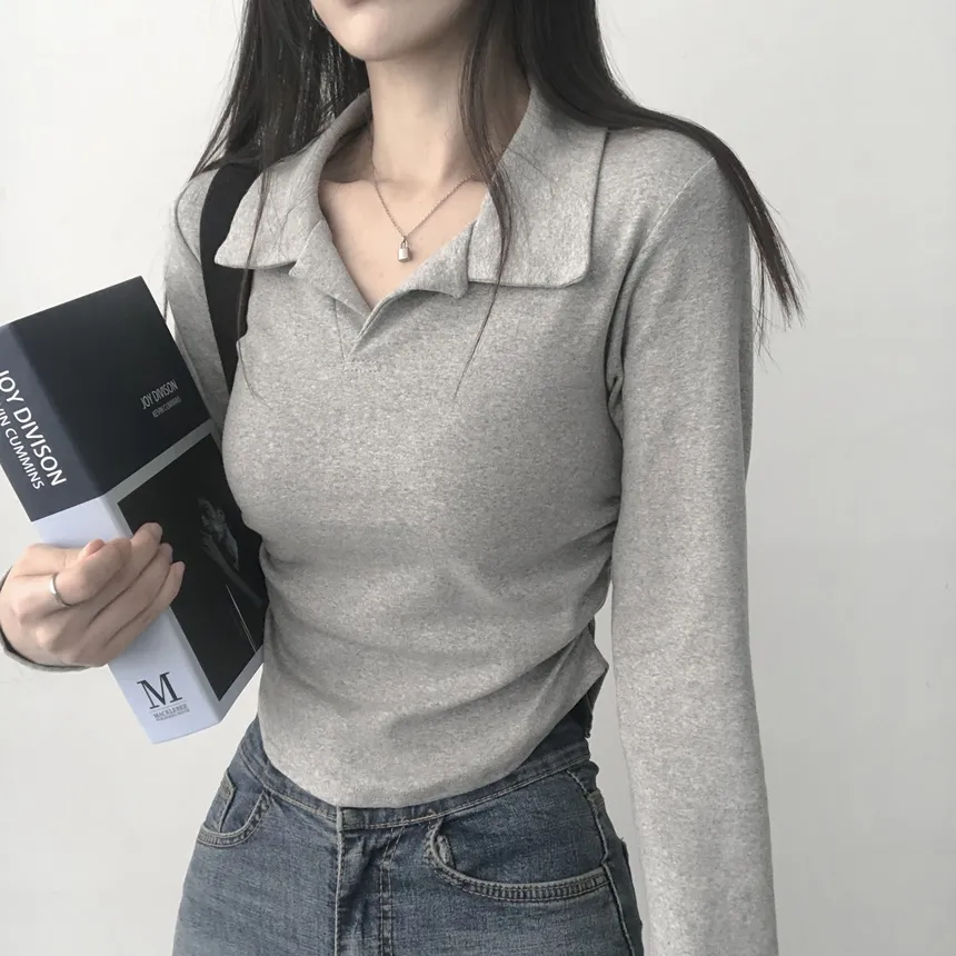 サイドシャーリングカラークロップドTシャツ | lilisense | 詳細画像6