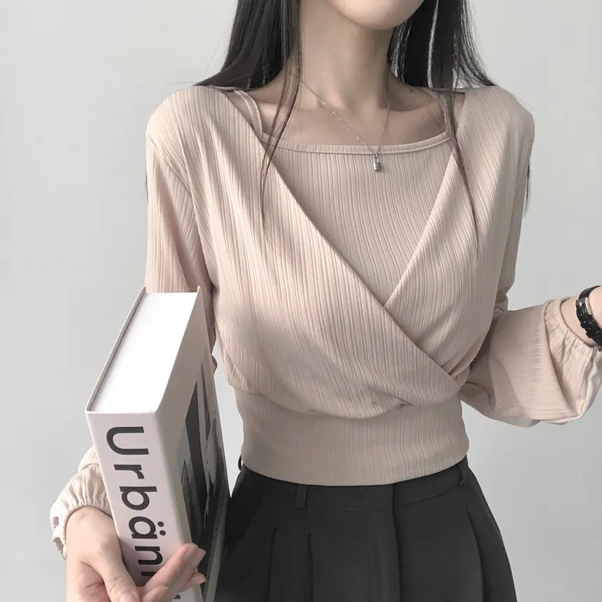 カシュクールTシャツ&スクエアキャミSET | lilisense | 詳細画像15