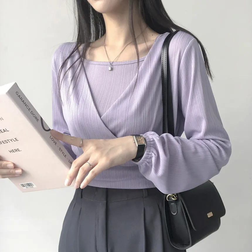 カシュクールTシャツ&スクエアキャミSET | lilisense | 詳細画像17