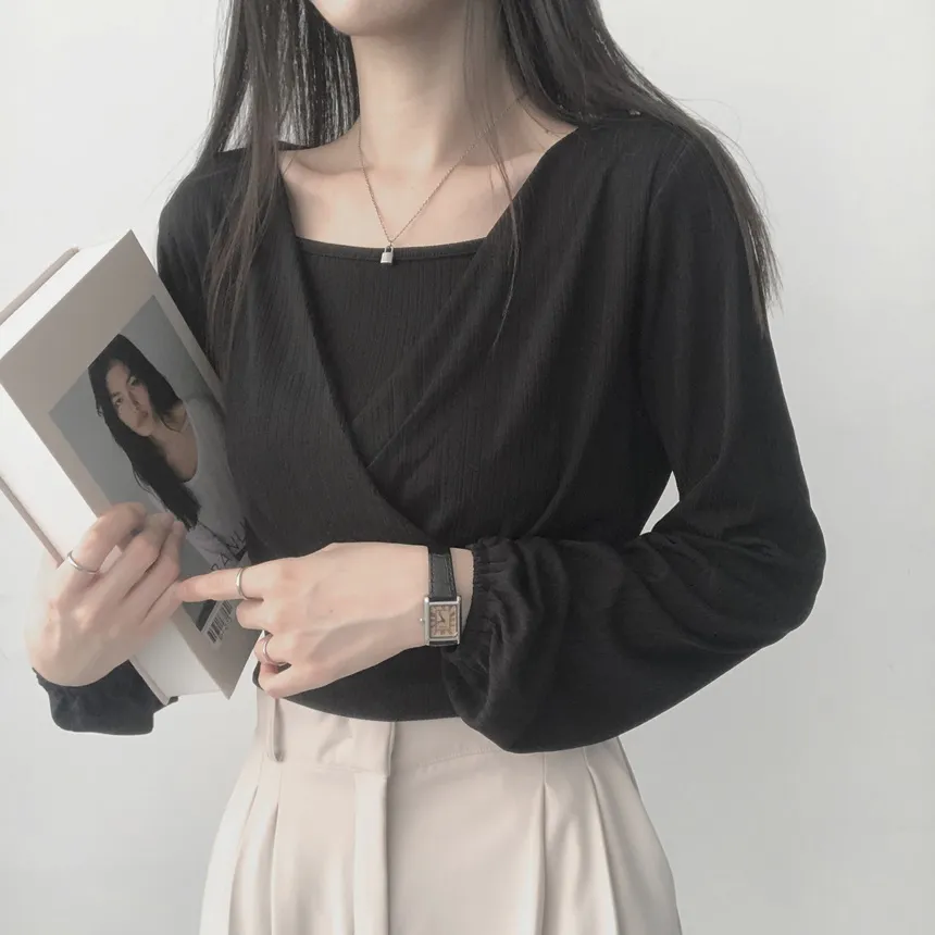 カシュクールTシャツ&スクエアキャミSET | lilisense | 詳細画像22