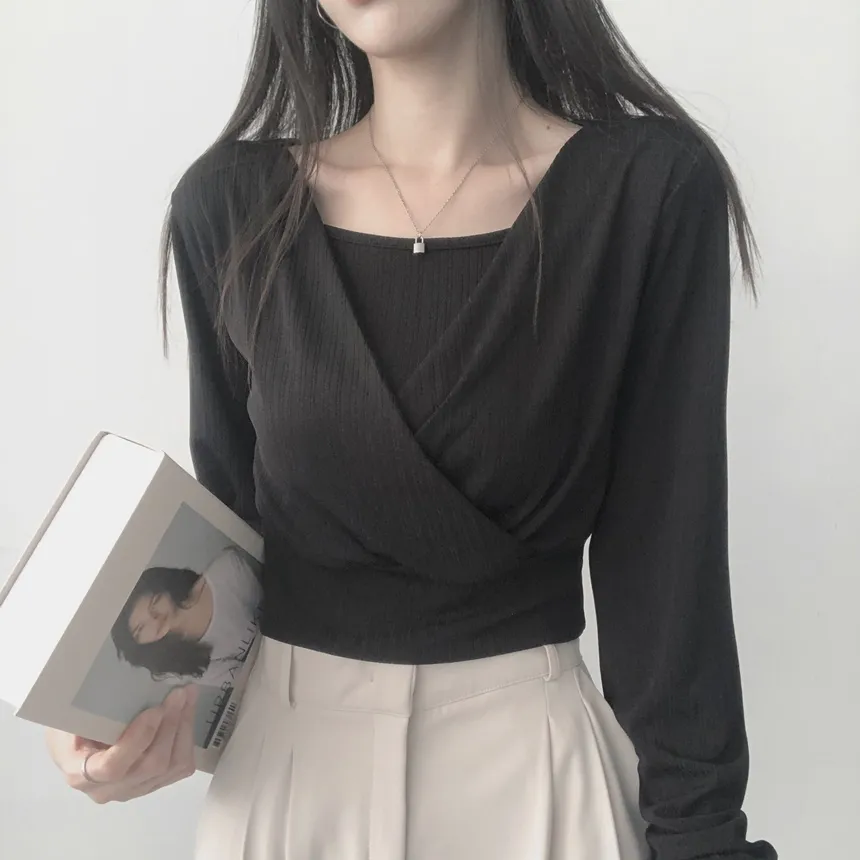 カシュクールTシャツ&スクエアキャミSET | lilisense | 詳細画像23