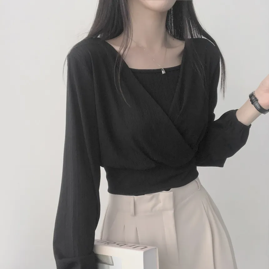 カシュクールTシャツ&スクエアキャミSET | lilisense | 詳細画像24