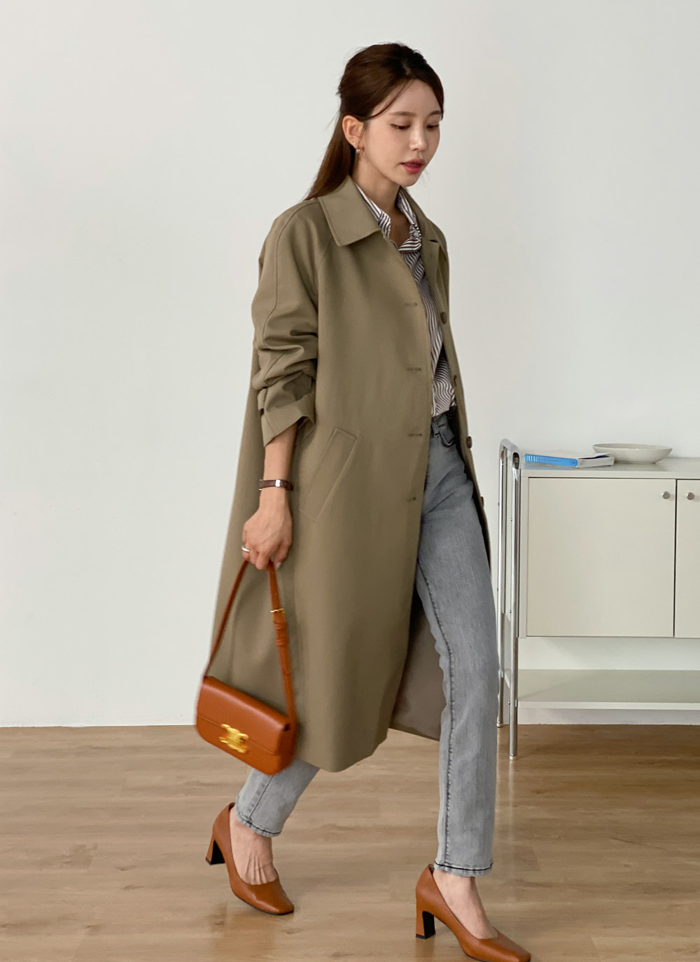 ハート刺繍ストライプシャツ | DHOLIC | 詳細画像11