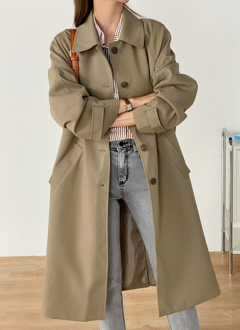 ハート刺繍ストライプシャツ | DHOLIC | 詳細画像12