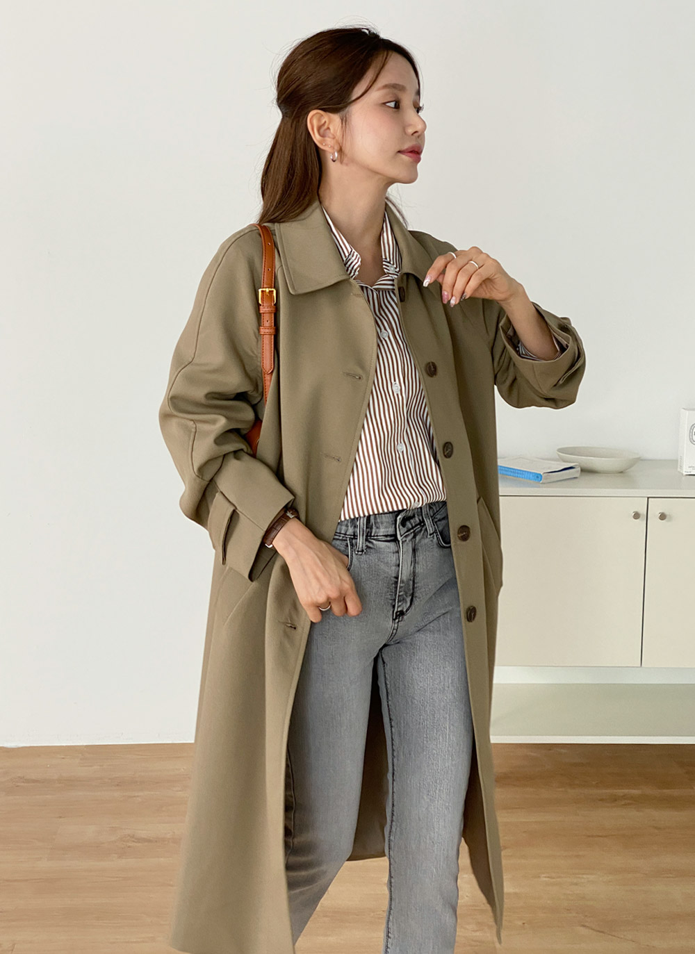 ハート刺繍ストライプシャツ | DHOLIC | 詳細画像13