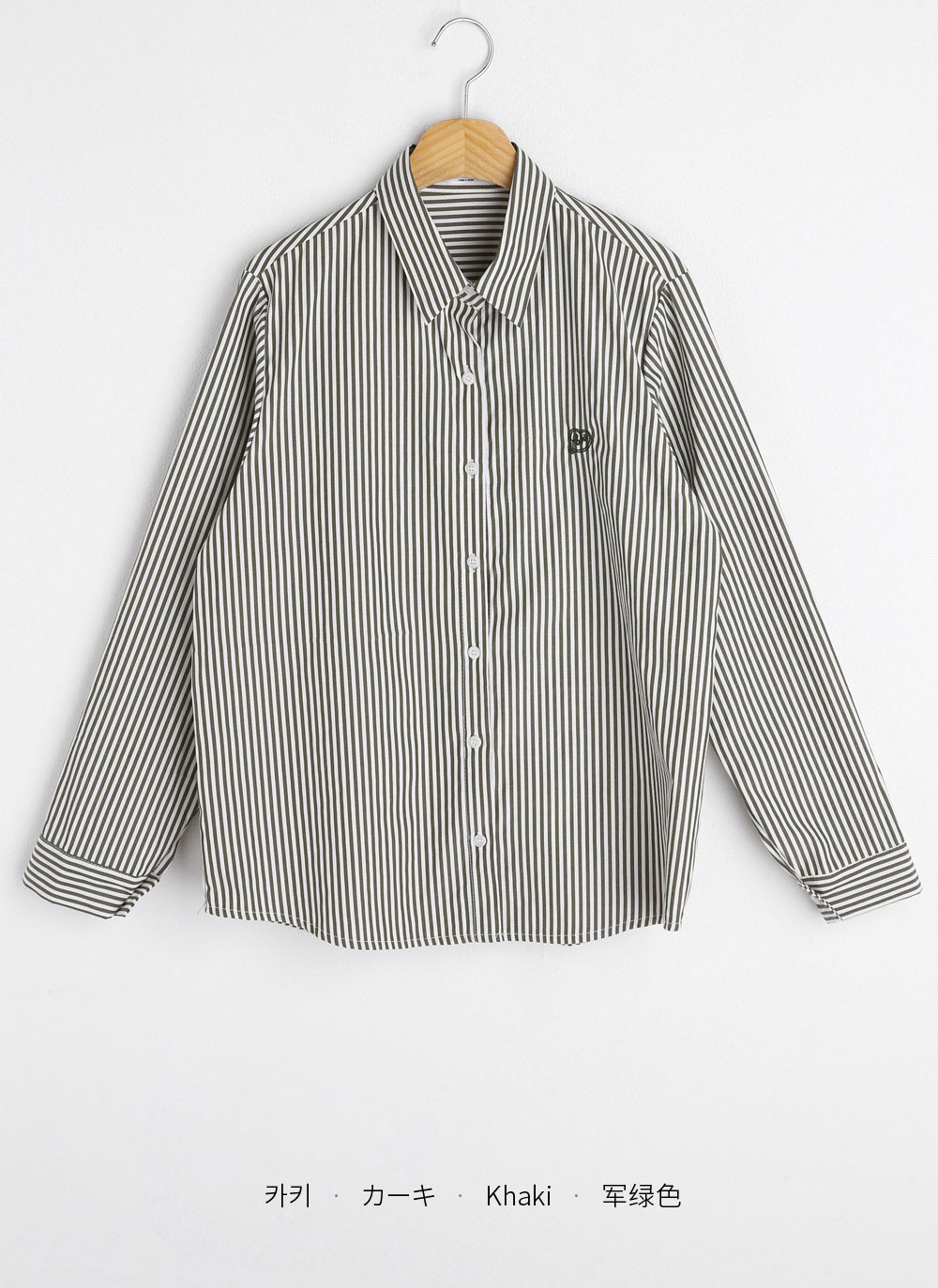 ハート刺繍ストライプシャツ | DHOLIC | 詳細画像20