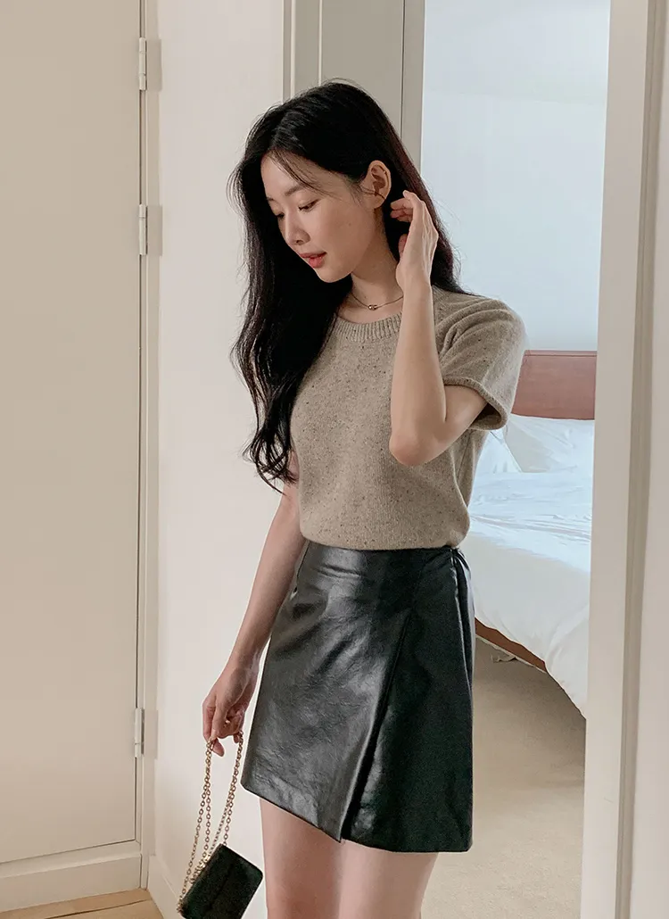 フェイクレザーミニスカート | レディースファッション通販 - DHOLIC 