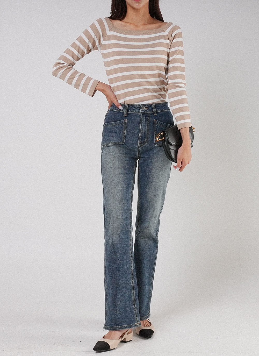 2WAYショルダーボタンニット｜WOMEN｜250ISB70-050C｜AZUL BY