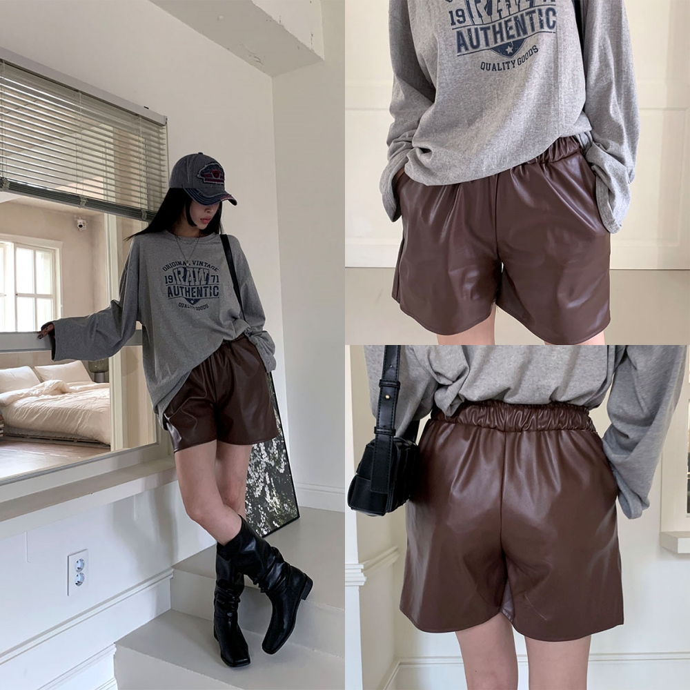 レザーイージーショートパンツ | 詳細画像30