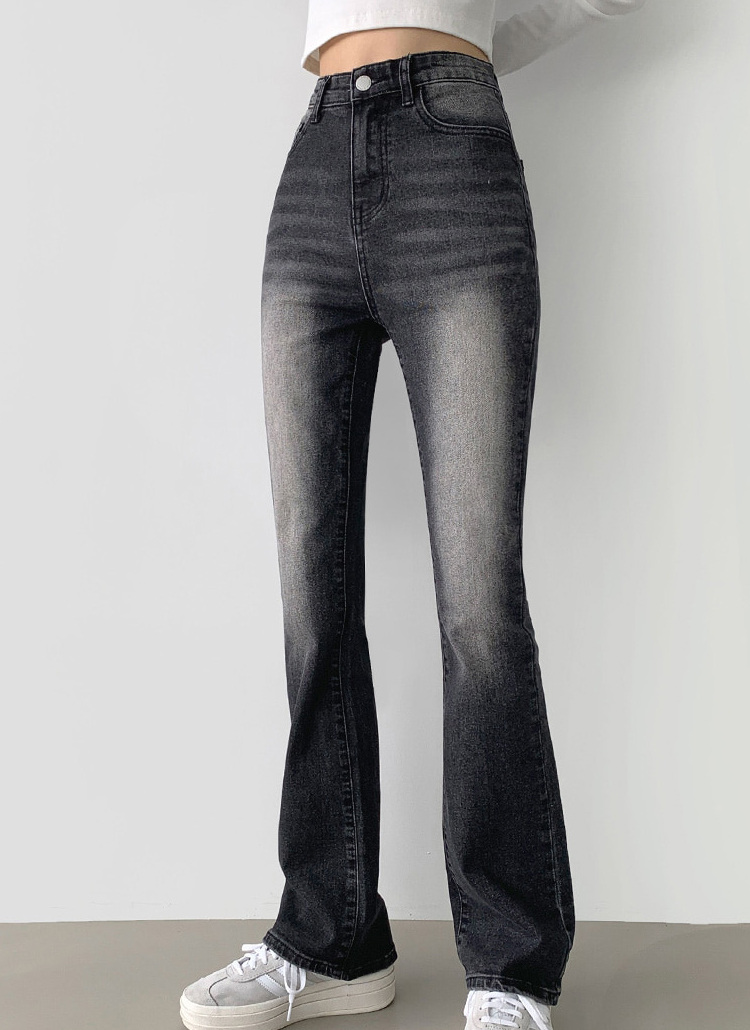 ロングレングスデニム グレー フレアデニム ベルボトム W30 imgrc0104340398.jpg